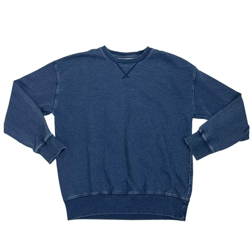 GAP Kids Cotton Faux Denim Crewneck Sweatshirt Size Youth XXL (14/16)